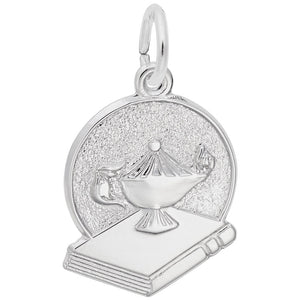 Rembrandt Charms, Lamp of Learning, Engravable