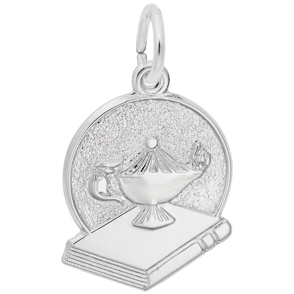 Rembrandt Charms, Lamp of Learning, Engravable