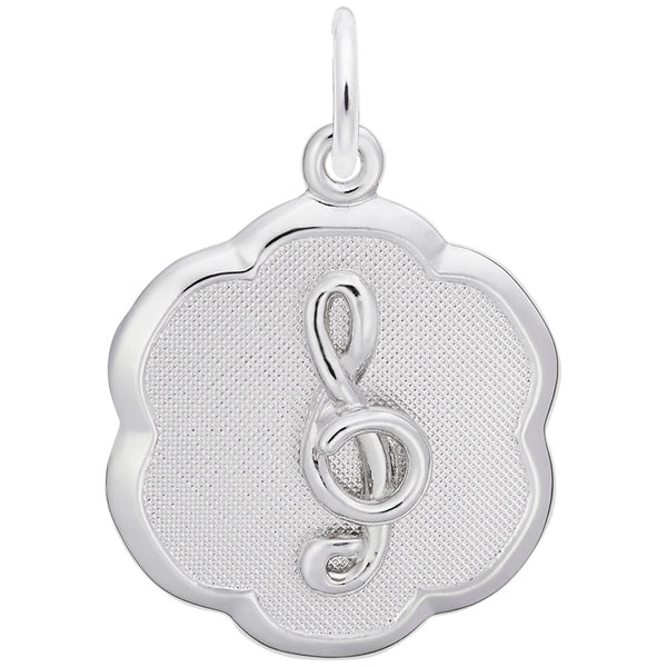 Rembrandt Charms, Treble Clef, Engravable