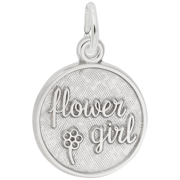 Rembrandt Charms, Flower Girl, Engravable