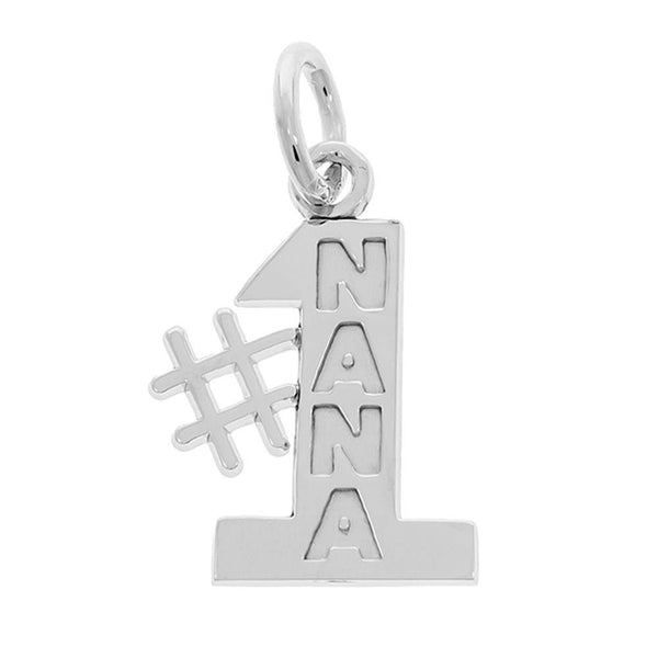 Rembrandt Charms Number One Nana Sterling Silver