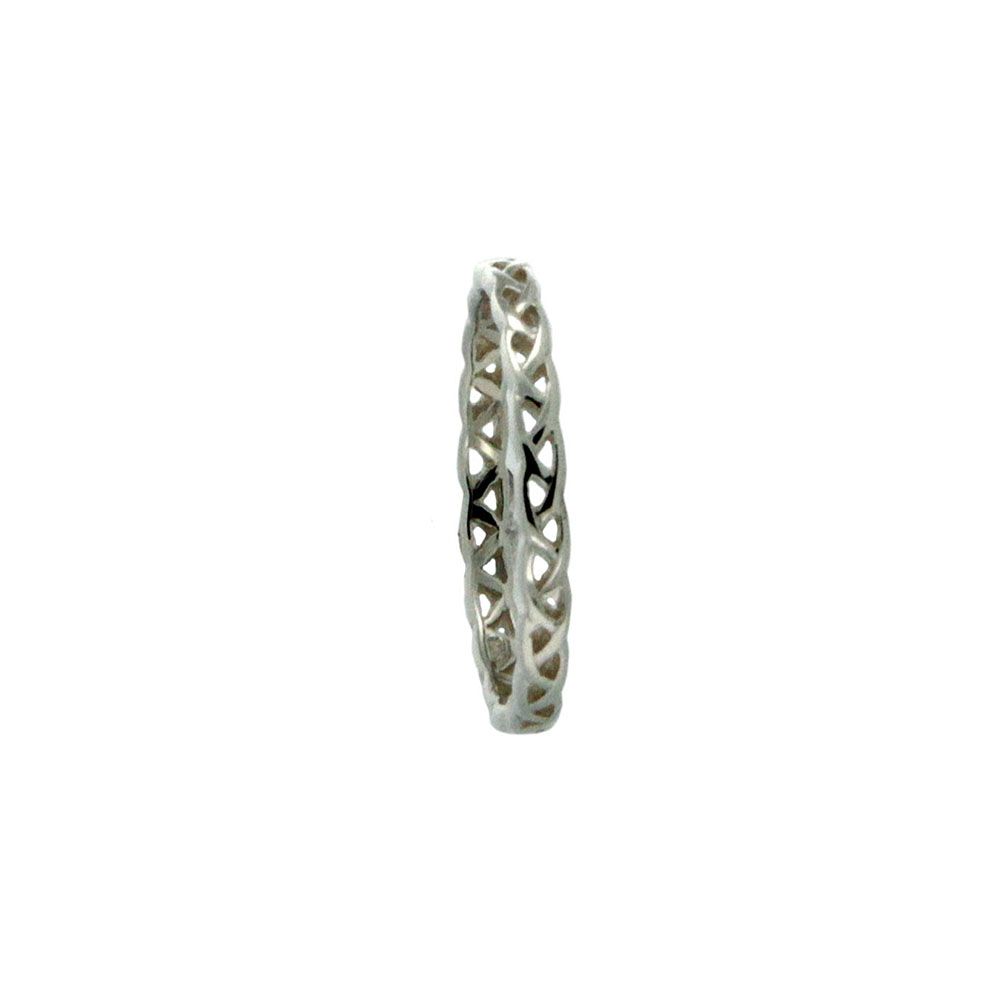 Weave Knot Tulla Ring, Sterling Silver
