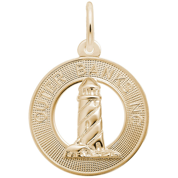 Rembrandt Charms, Outer Banks, NC Lighthouse, Engravable
