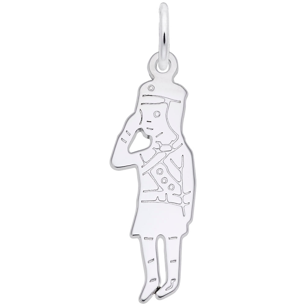 Rembrandt Charms, Girl Scout, Engravable
