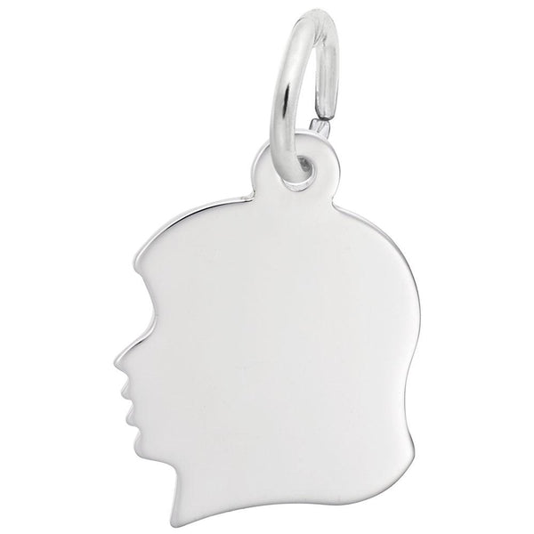 Young Girl's Silhouette, Engravable