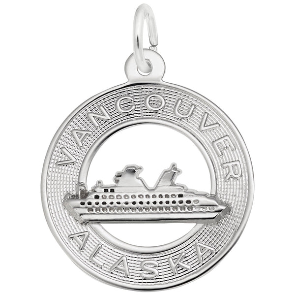 Rembrandt Charms, Vancouver/AK Cruise Ship, Engravable