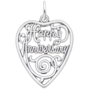 Rembrandt Charms, Happy Anniversary Heart