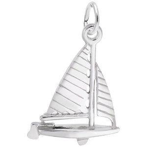 Rembrandt Charms, Striped Sloop Sailboat