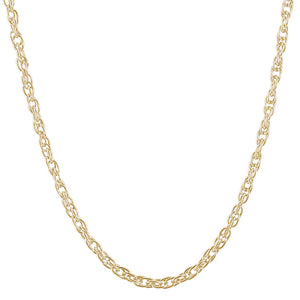 Rembrandt Charms, Gold Plate Rope Chain Necklace