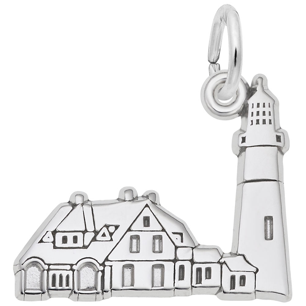 Rembrandt Charms, Portland, ME Lighthouse, Engravable