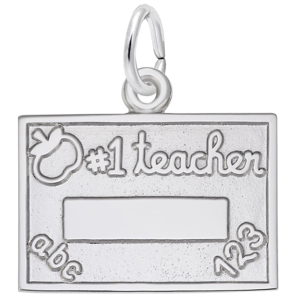 Rembrandt Charms, Number One Teacher, Engravable