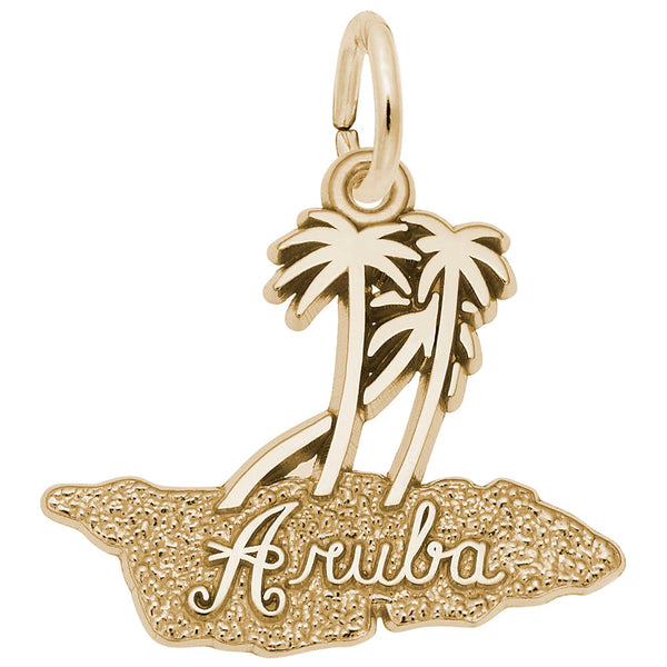 Rembrandt Charms, Aruba Palms, Engravable