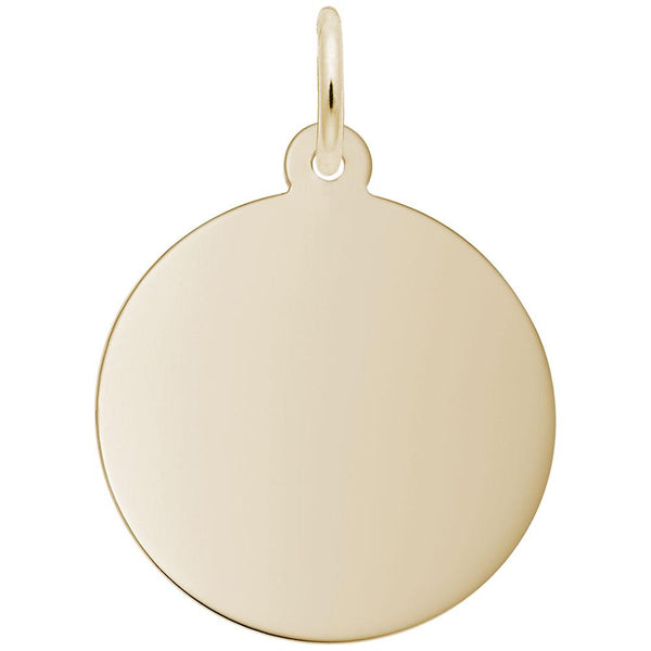 Rembrandt Charms, Round Disc (19mm x .9mm), Engravable
