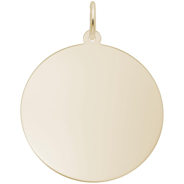 Rembrandt Charms, Round Disc (29mm x .5mm), Engravable
