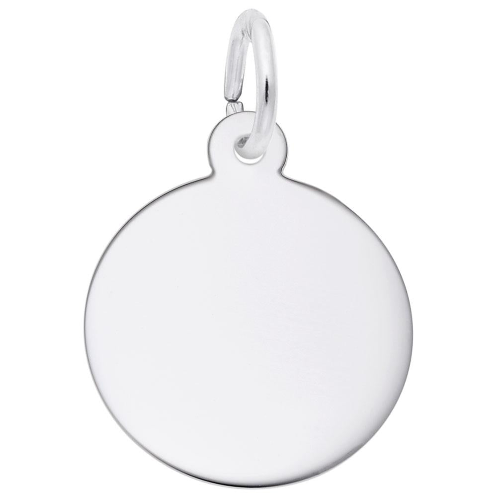 Rembrandt Charms, Round Disc (15mm x .5mm), Engravable