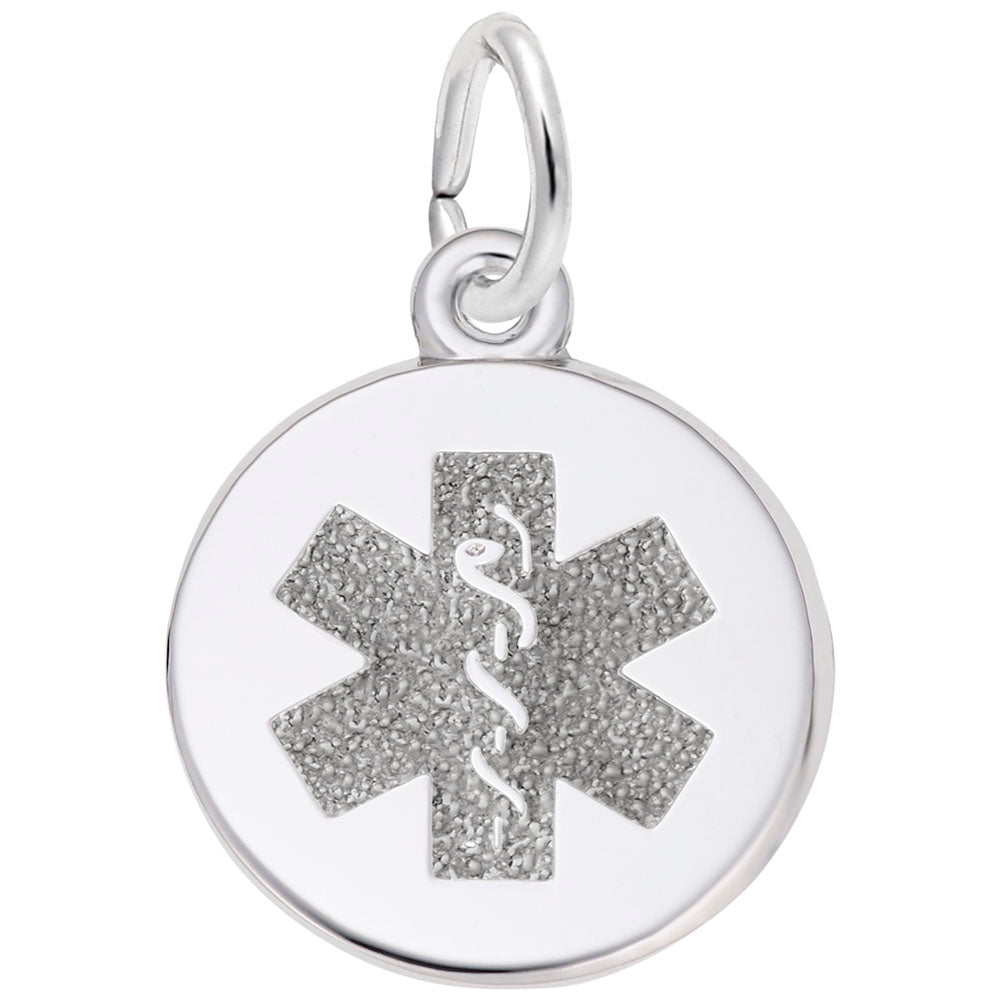 Rembrandt Charms, Medical Symbol, Small, Engravable