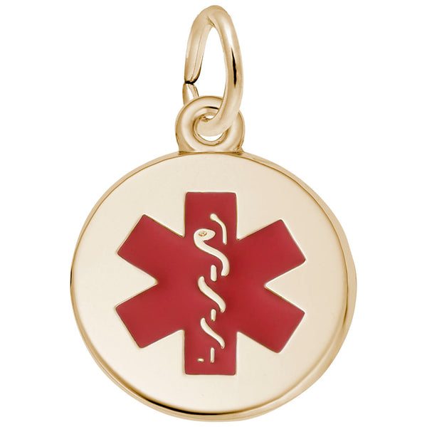 Rembrandt Charms, Medical Symbol, Small, Engravable