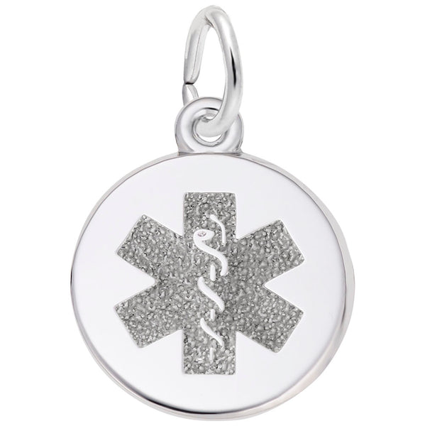 Rembrandt Charms, Medical Symbol, Small, Engravable