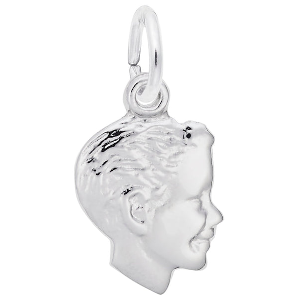 Rembrandt Charms, Boy Head, Engravable
