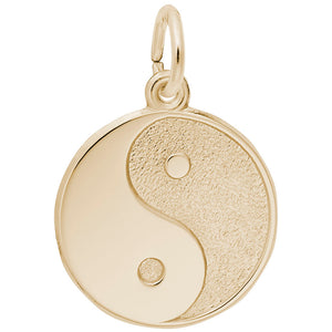 Rembrandt Charms, Yin Yang, Engravable