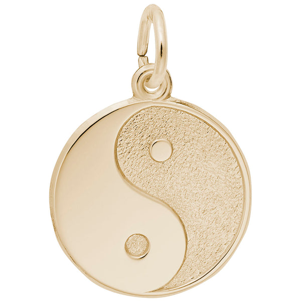 Rembrandt Charms, Yin Yang, Engravable