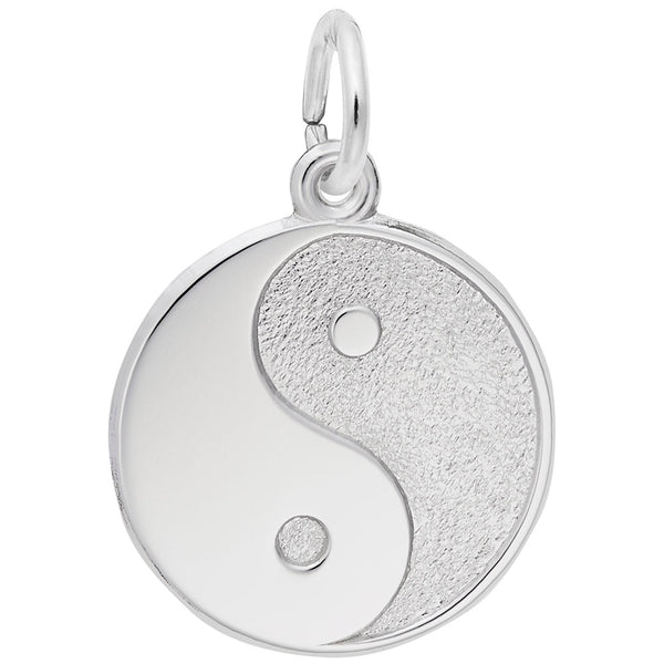 Rembrandt Charms, Yin Yang, Engravable