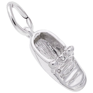 Rembrandt Charms, Baby Shoe with Bow, Engravable