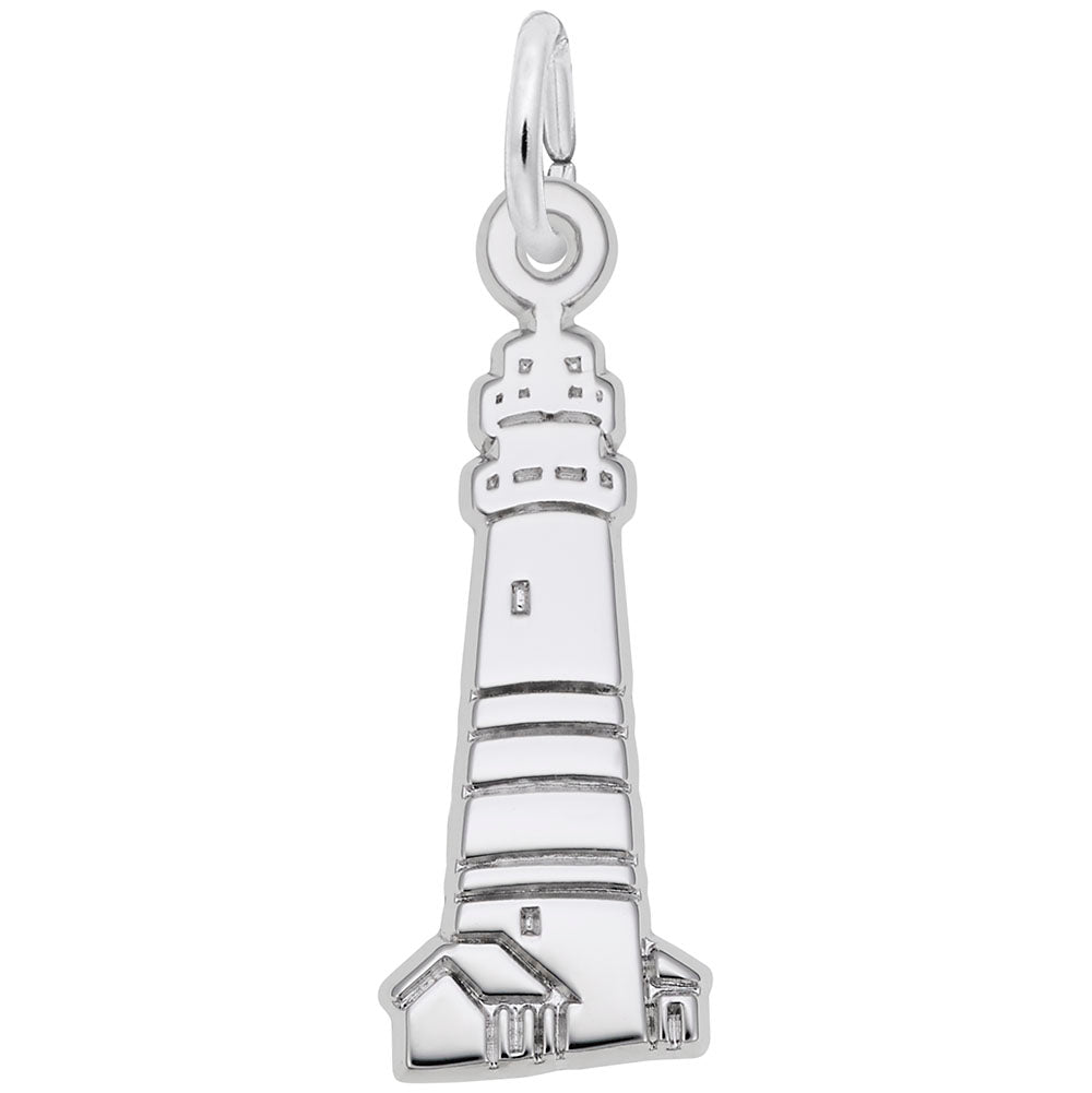 Rembrandt Charms, Boston Harbor Lighthouse, Engravable