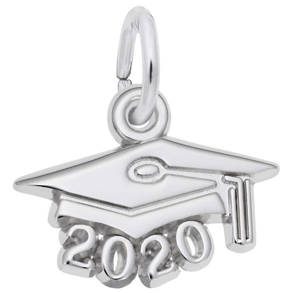 Rembrandt Charms, Grad Cap, Small, Engravable