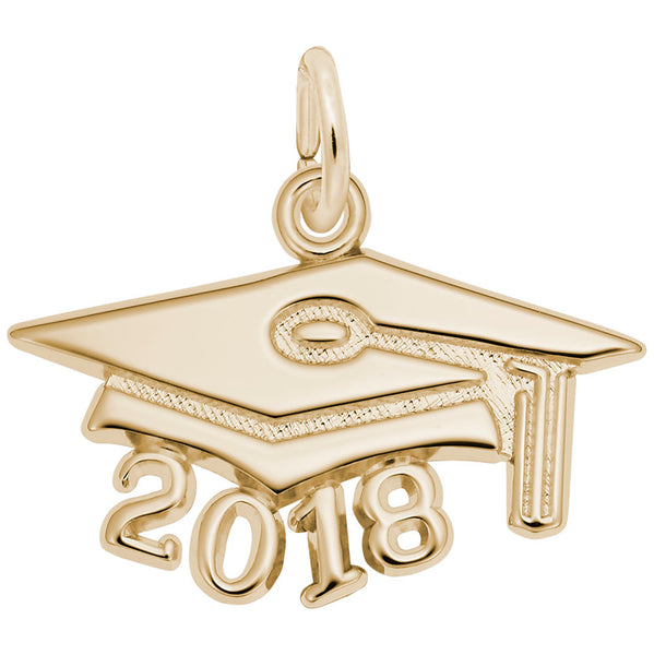 Rembrandt Charms, Grad Cap, Large, Engravable