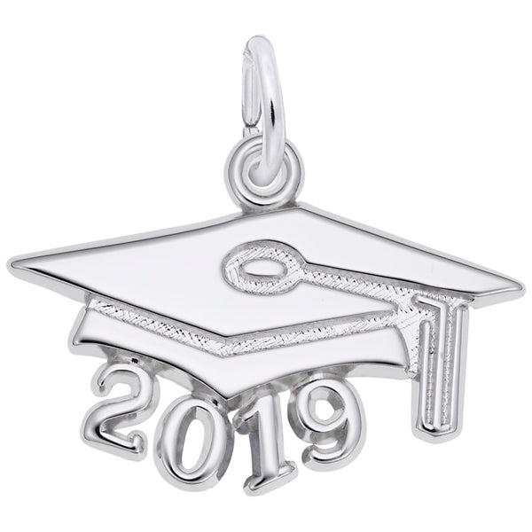 Rembrandt Charms, Grad Cap, Large, Engravable