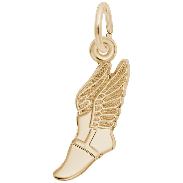 Rembrandt Charms, Winged Shoe, Engravable