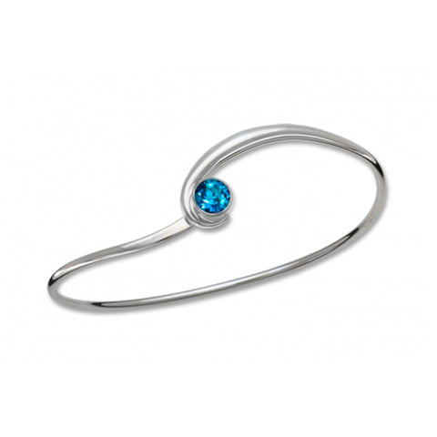 Gem Elegance Bracelet, Sterling Silver and Blue Topaz