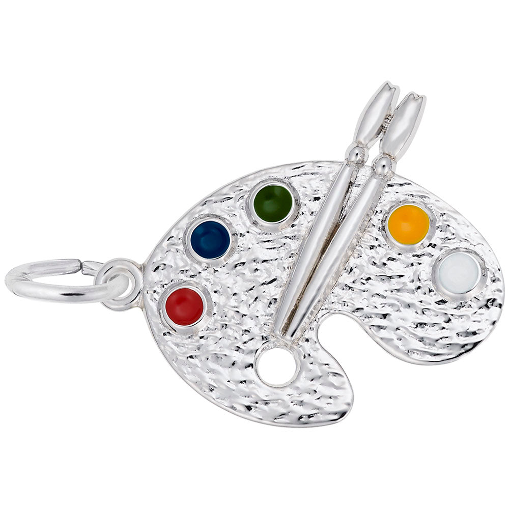 Rembrandt Charms, Artist Palette, Engravable