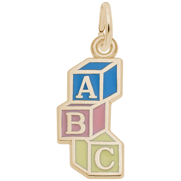 Rembrandt Charms, ABC Block, Engravable