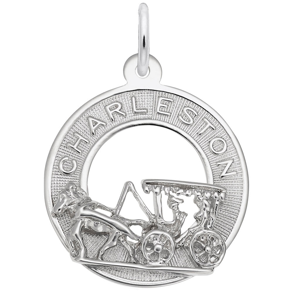 Rembrandt Charms, Charleston Carriage, Engravable