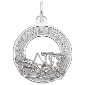 Rembrandt Charms, Charleston Carriage, Engravable