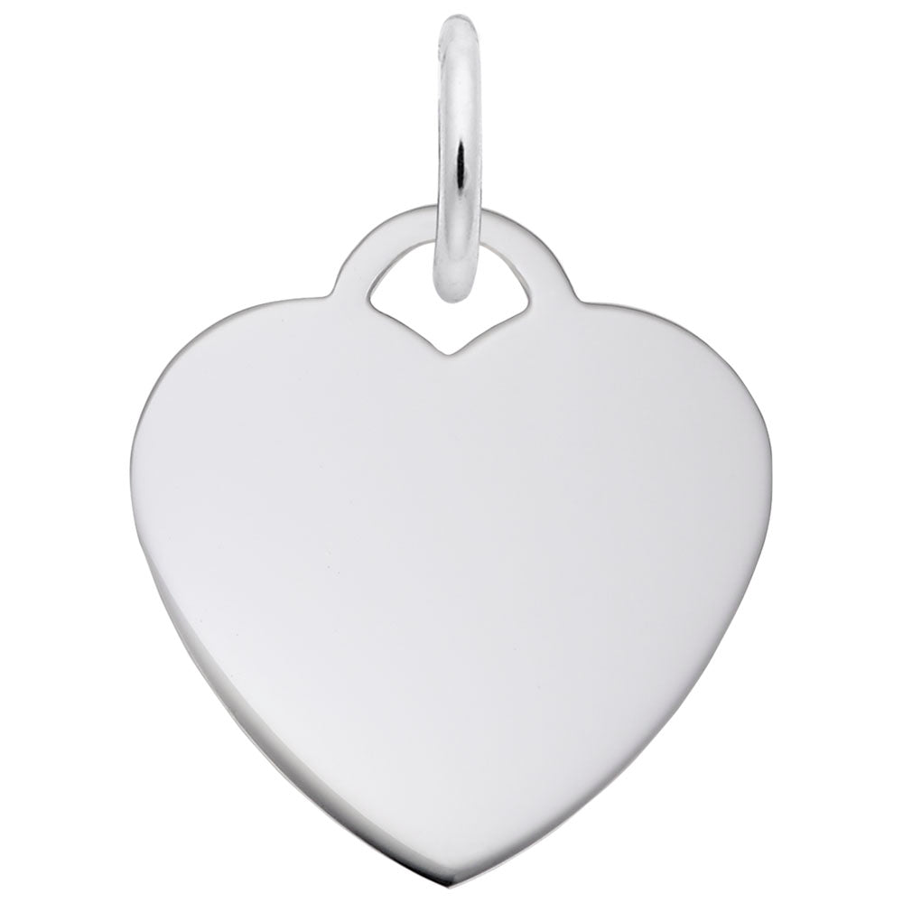 Rembrandt Charms, Small Heart (15mm x .9mm), Engravable
