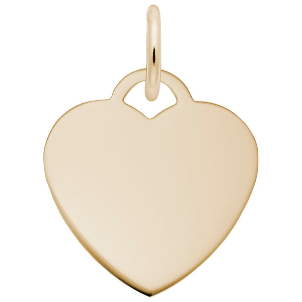 Rembrandt Charms, Small Heart (15mm x .9mm), Engravable