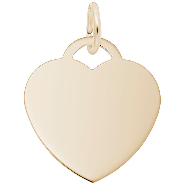 Rembrandt Charms, Medium Heart (18mm x .9mm), Engravable