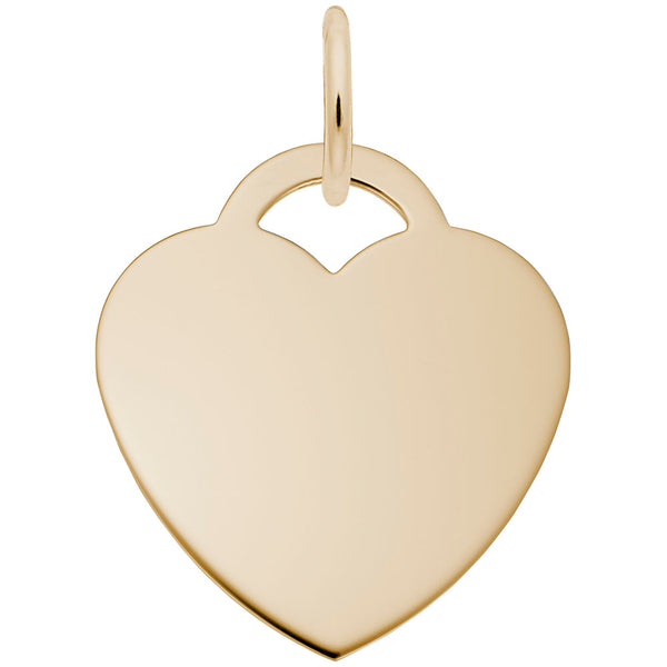 Rembrandt Charms, Large Heart (22mm x .5mm), Engravable