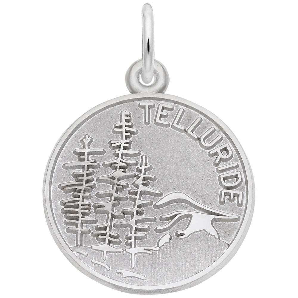 Rembrandt Charms, Telluride Mountain Scene, Engravable