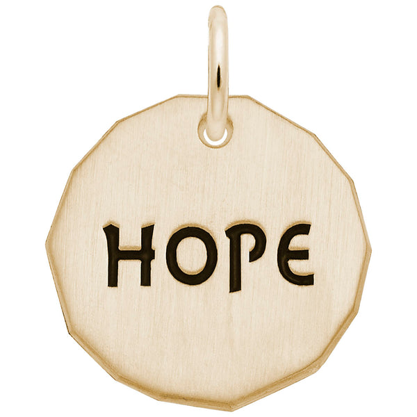 Rembrandt Charms, Hope Tag, Engravable