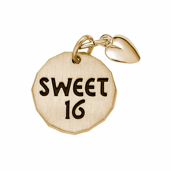 Rembrandt Charms, Sweet 16 Tag, Engravable
