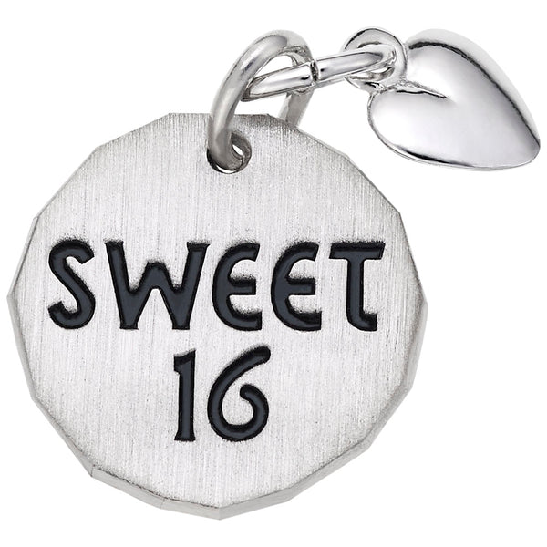 Rembrandt Charms, Sweet 16 Tag, Engravable