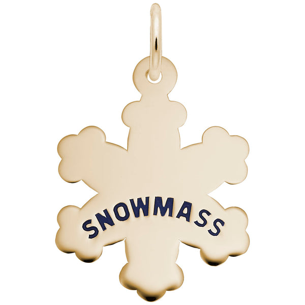 Rembrandt Charms, Snowmass Snowflake, Engravable