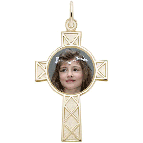 Celtic Cross Frame Photo Art, Engravable