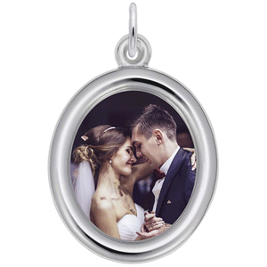 Oval Frame Large Photo Art, Engravable