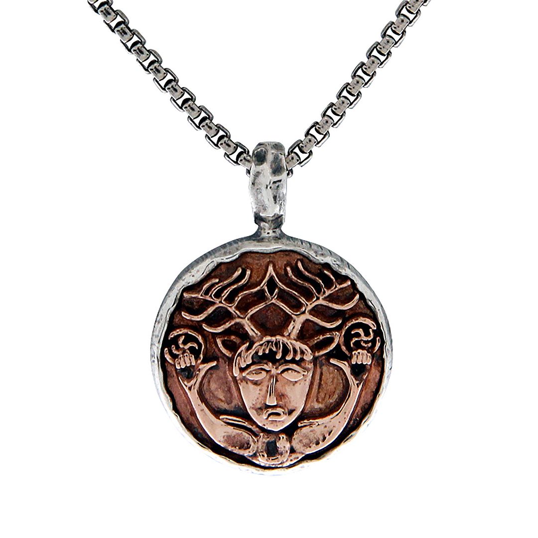 Celtic Coin Necklaces, Celtic Owl, Four Virtues, Cernunnos