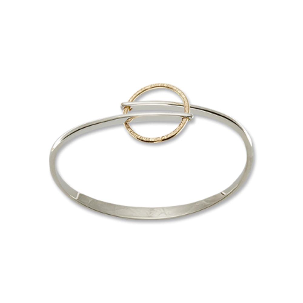 Ed Levin Jewelry-Bracelet-Horizon Flip, Silver & 14k Gold